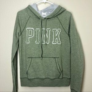Victoria’s Secret PINK Green Hoodie Sweatshirt S